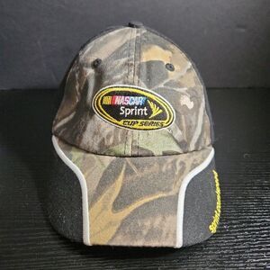 Sprint Cup Camo Strapback‎ Brown NASCAR Embroidered Adjustable Racing Hat Cap